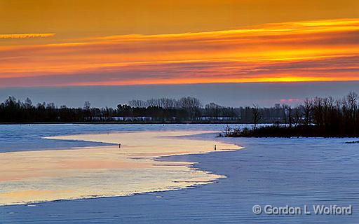 Thawing Canal Sunrise_33656-7.jpg - Photographed along the Rideau Canal Waterway near Smiths Falls, Ontario, Canada.